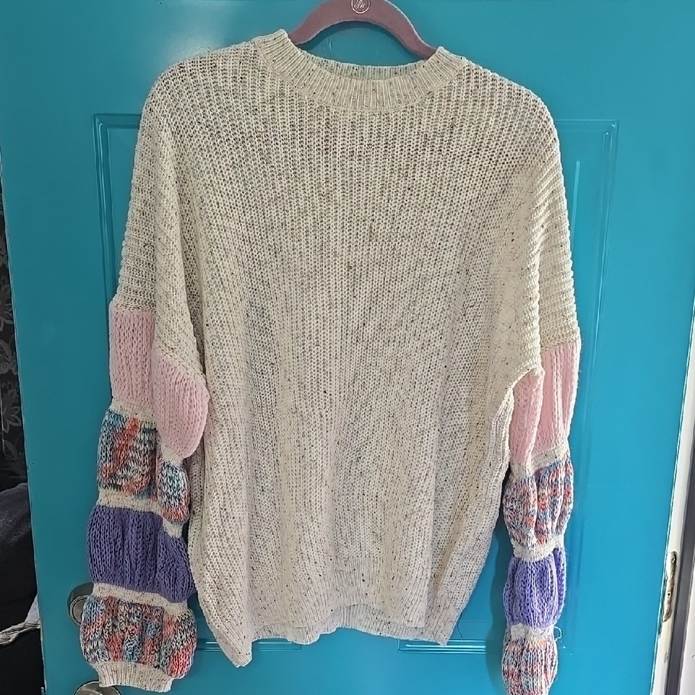 Colorful Knit Women's Sweater